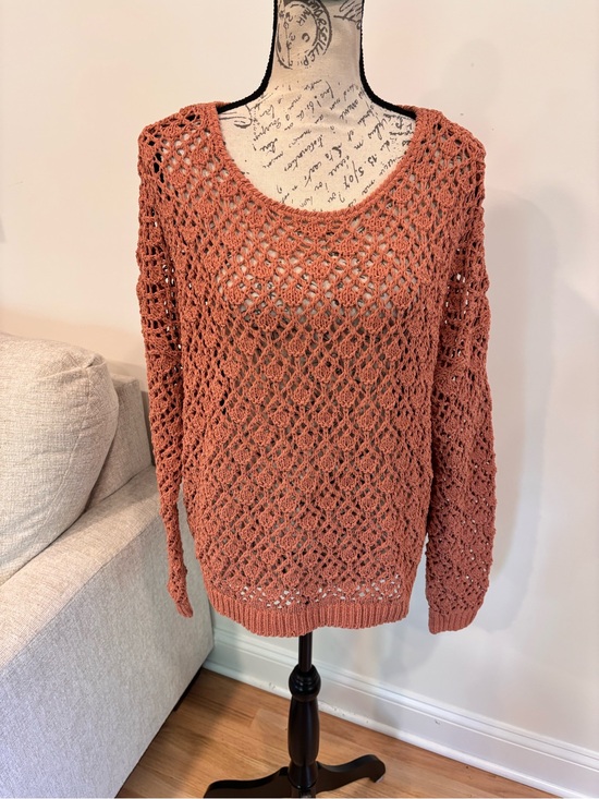 Nicole Miller Sweaters - Nicole Miller Artelier open-knit pullover sweater size large NWT